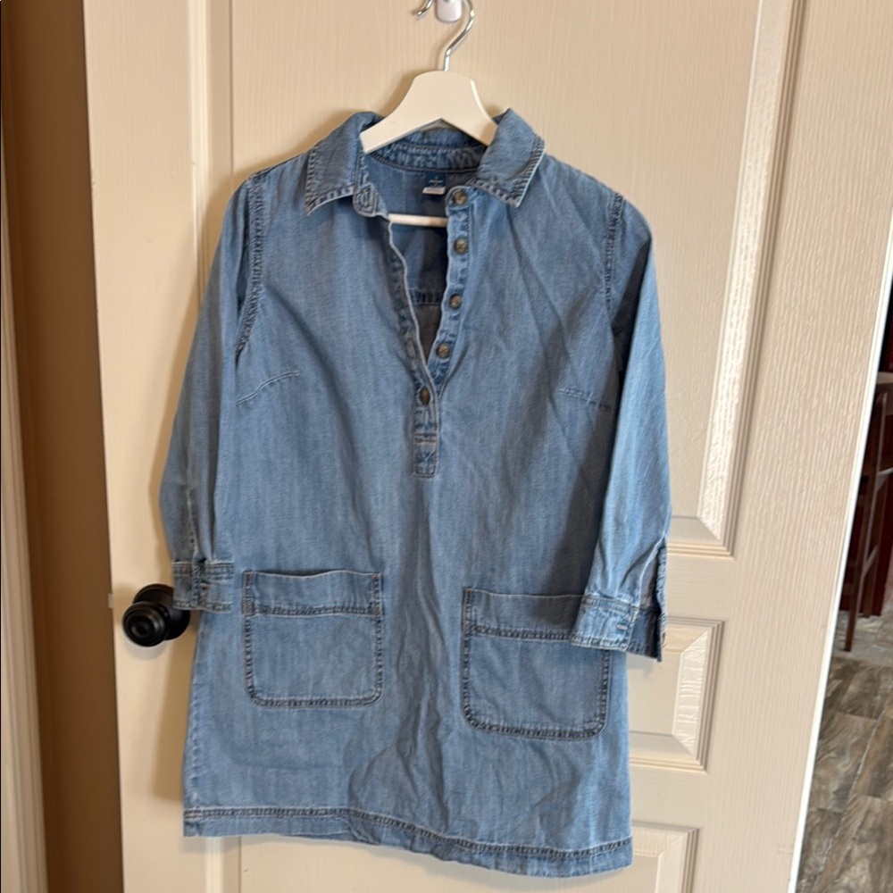 Old Navy Blue Jean Dress Relaxed Fit